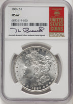 1886 Morgan Dollar NGC MS67 (771656030)