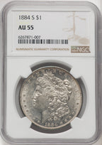 1884-S Morgan Dollar NGC AU55 (771656024)