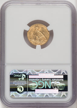 1911 $2.50 Indian Quarter Eagle NGC MS62 (771656076)