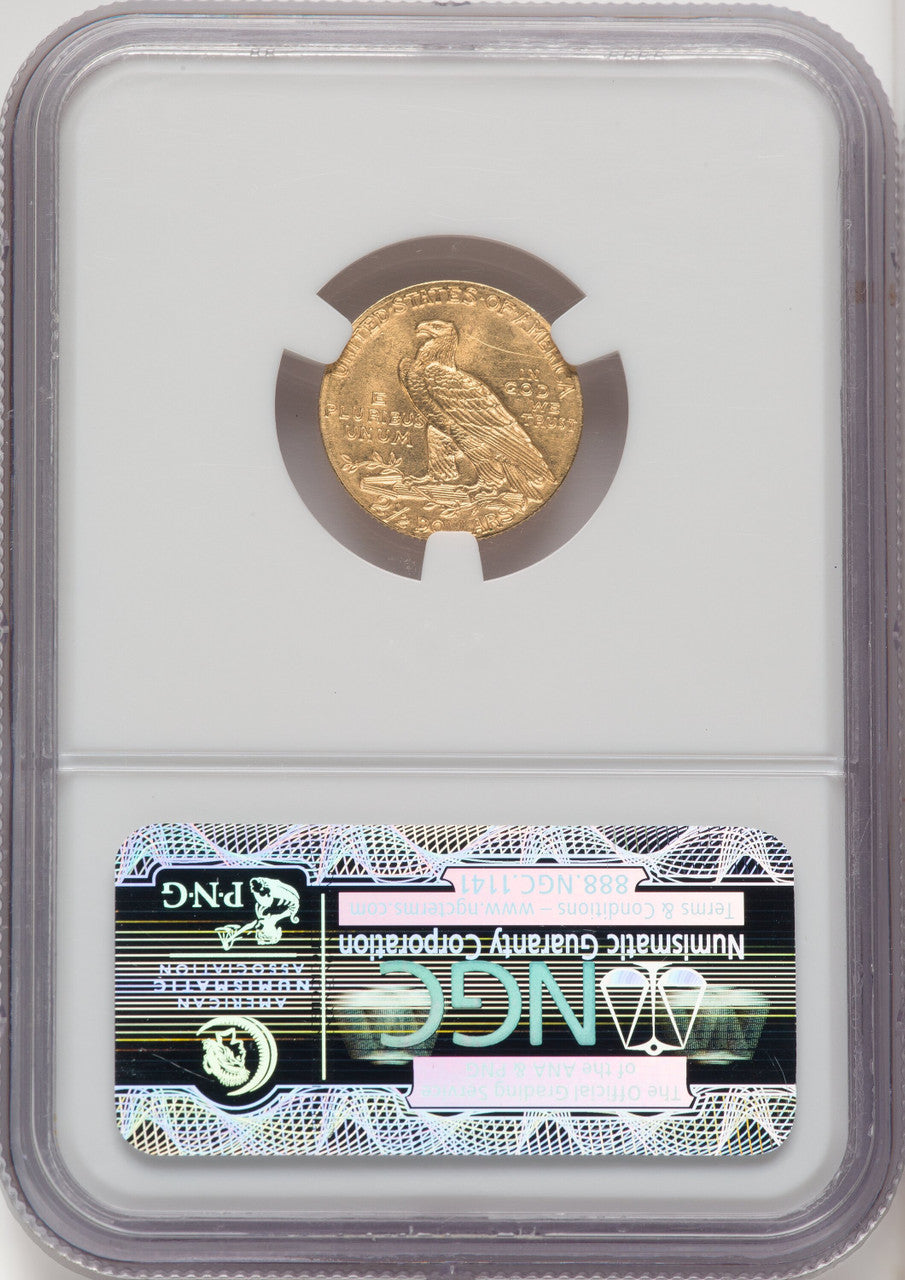 1911 $2.50 Indian Quarter Eagle NGC MS62 (771656076)
