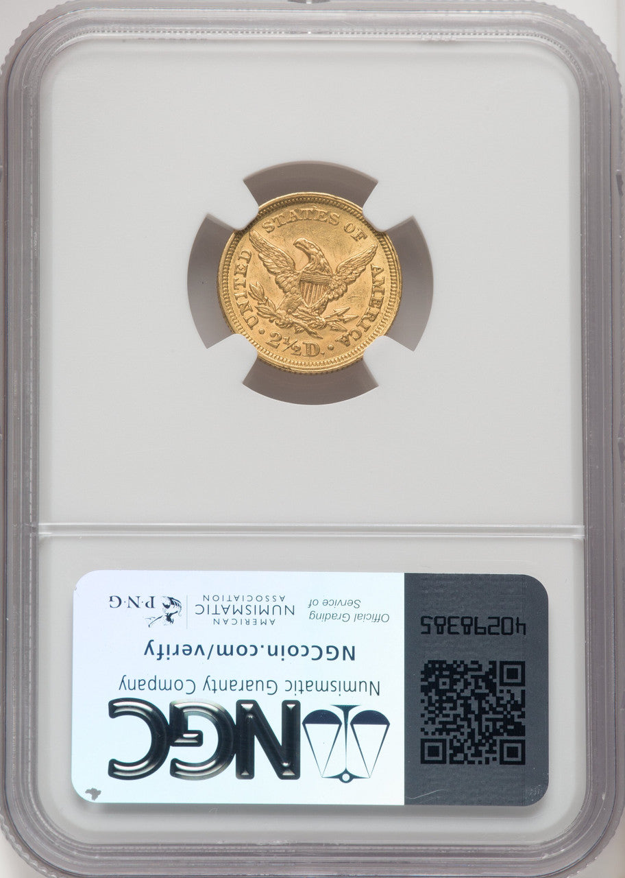 1853 $2.50 Liberty Quarter Eagle NGC AU58 (771656073)