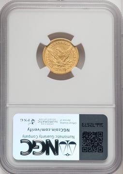 1853 $2.50 Liberty Quarter Eagle NGC AU55 (771656072)
