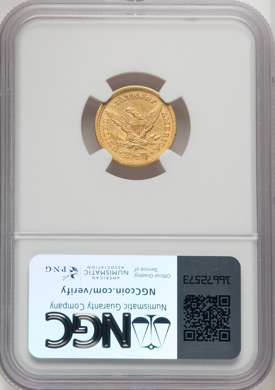 1853 $2.50 Liberty Quarter Eagle NGC AU55 (771656072)