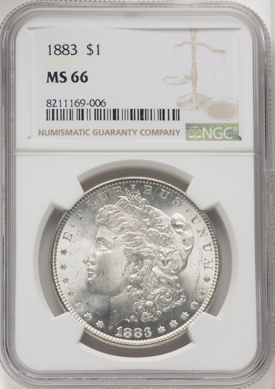1883 Morgan Dollar NGC MS66