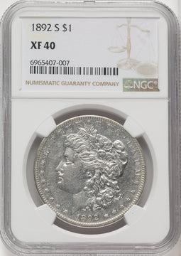 1892-S Morgan Dollar NGC XF40