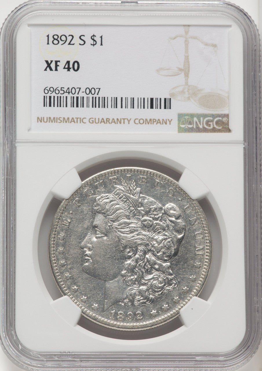 1892-S Morgan Dollar NGC XF40