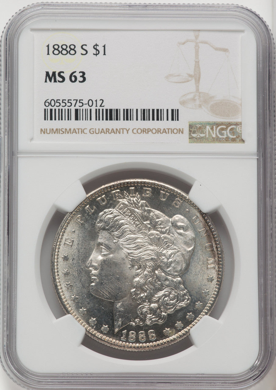 1888-S Morgan Dollar NGC MS63