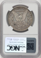 1890-CCVAM-4 Tailbar Morgan Dollar NGC AU50