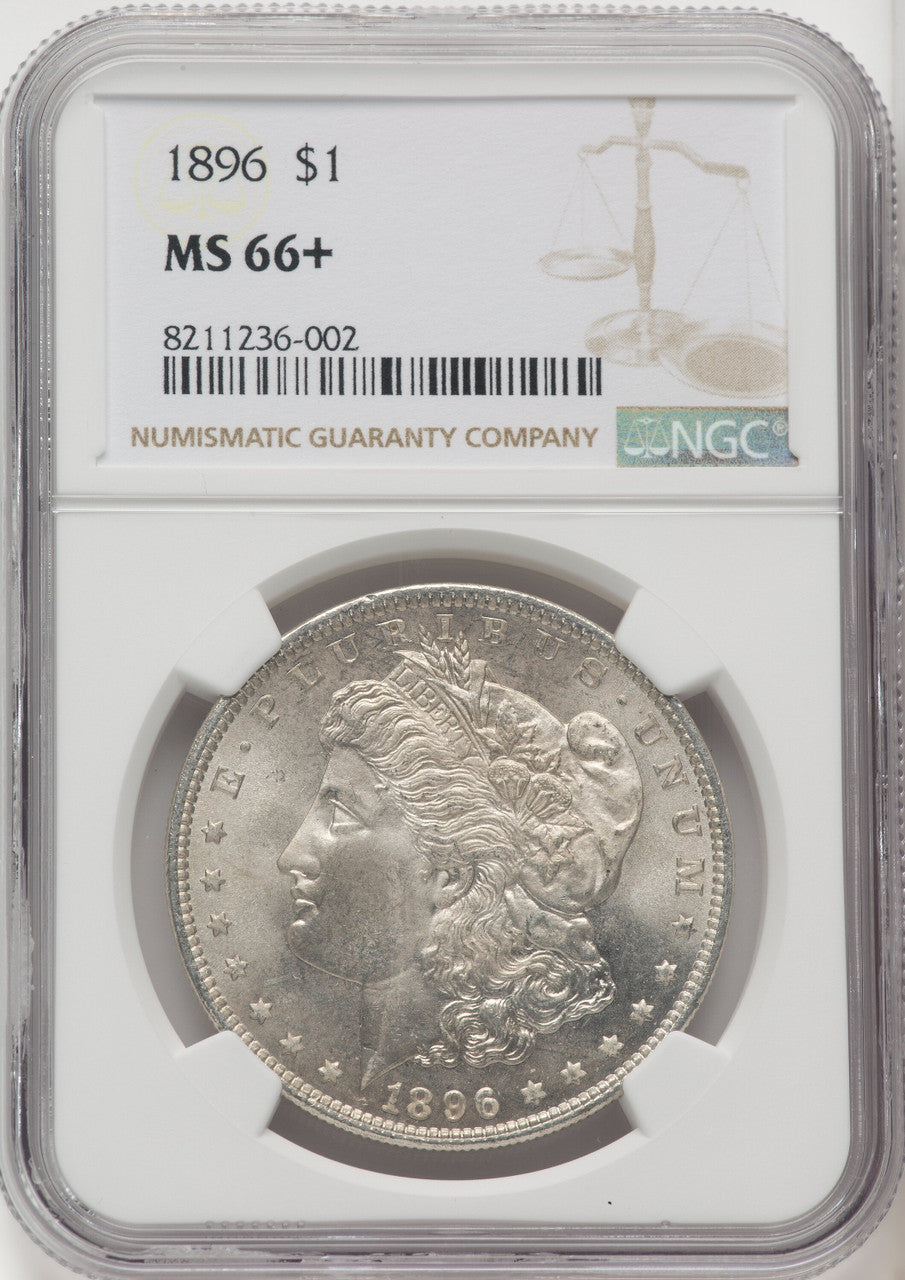 1896 Morgan Dollar NGC MS66+