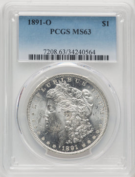 1891-O Morgan Dollar PCGS MS63