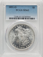 1891-O Morgan Dollar PCGS MS63