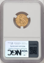 1929 $2.50 Brown Label Indian Quarter Eagle NGC MS65