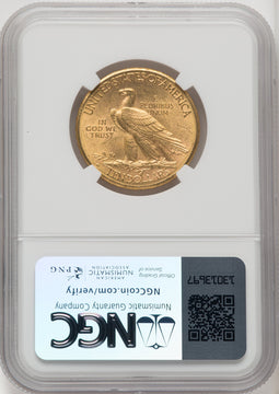 1910-D $10 Indian Eagle NGC MS62 (572101043)