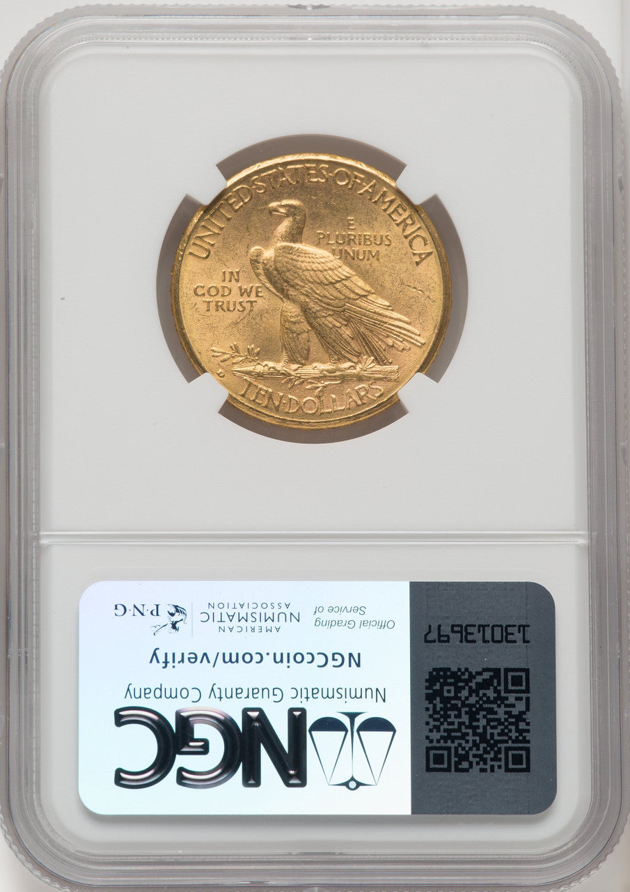 1910-D $10 Indian Eagle NGC MS62 (572101043)