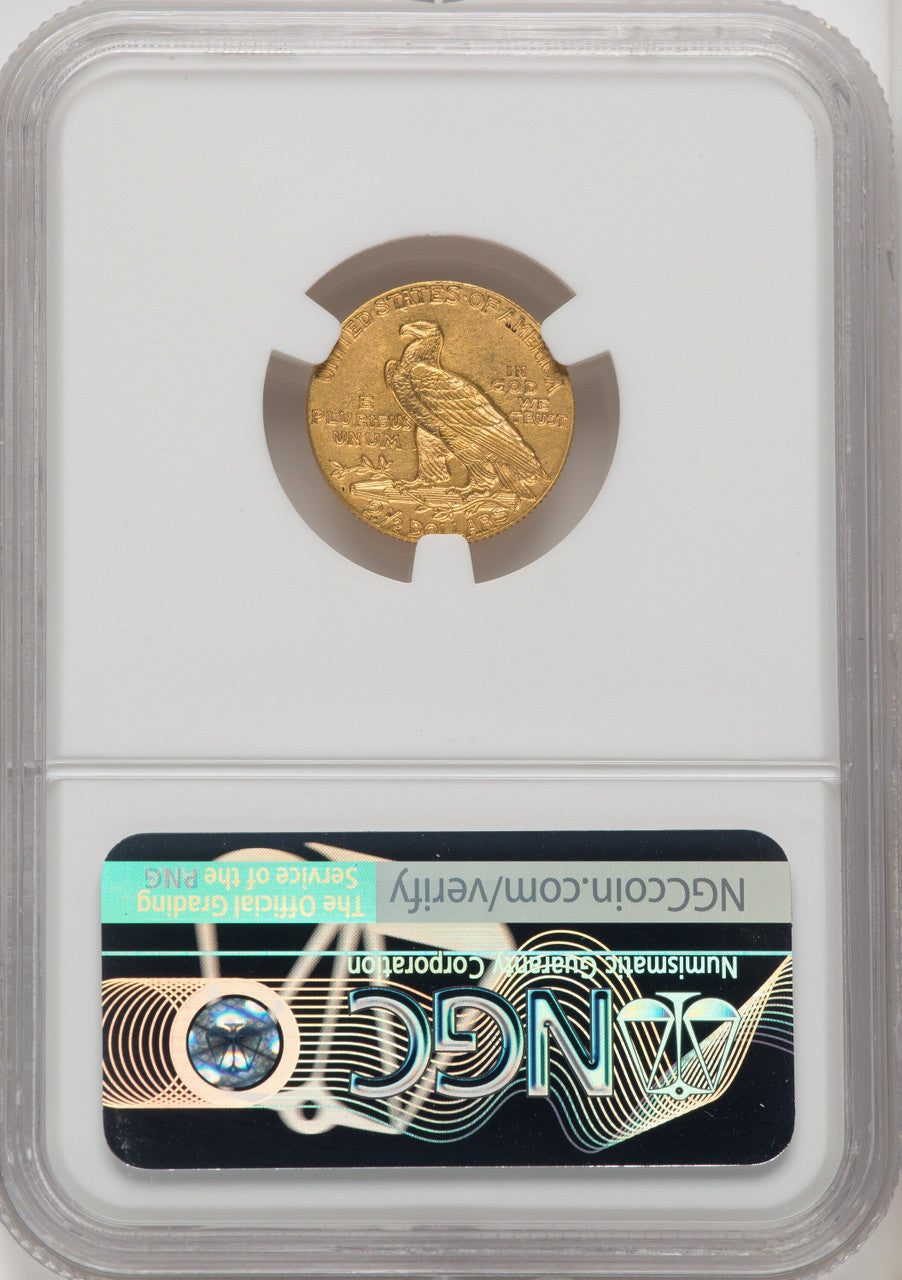 1911-D $2.50 Indian Quarter Eagle NGC MS62 (771477001)