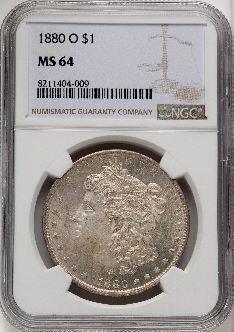 1880-O Morgan Dollar NGC MS64 (768108003)