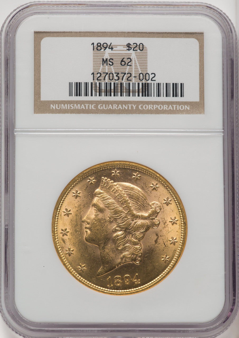 1894 $20 Liberty Double Eagle NGC MS62