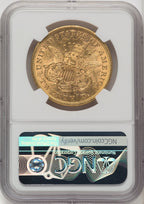 1873-S $20 OPEN 3 Liberty Double Eagle NGC MS61 (771041017)