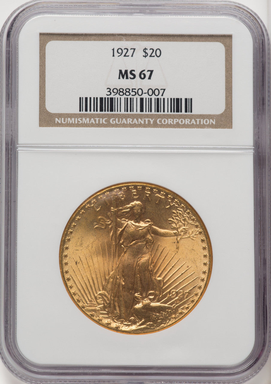 1927 $20 Saint-Gaudens Double Eagle NGC MS67 (506628051)