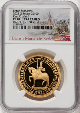 2023 Gold British Monarchs Coin King Charles I NGC PF70 UCAM