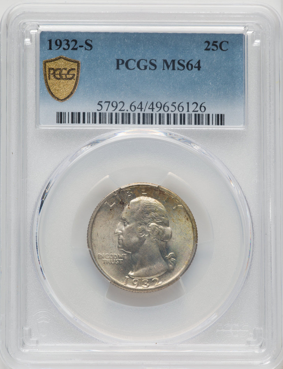 1932-S 25C Washington Quarter PCGS MS64 (502597011)