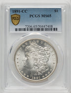 1891-CC Morgan Dollar PCGS MS65