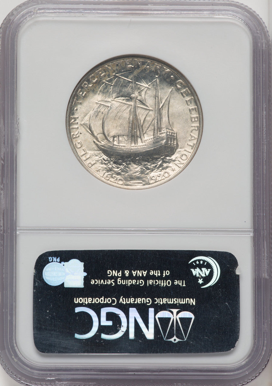 1920 50C Pilgrim Commemorative Silver NGC MS67 (770954019)