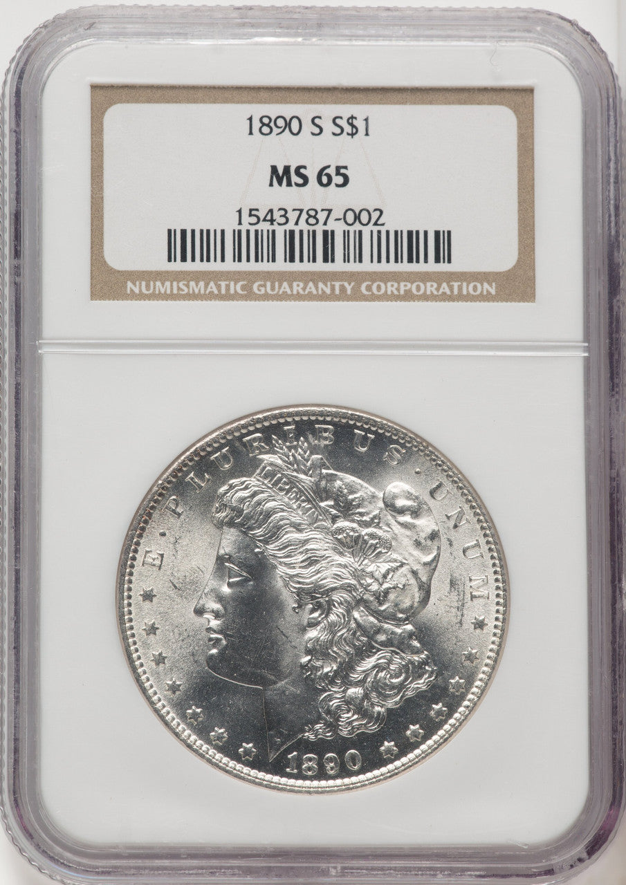 1890-S Morgan Dollar NGC MS65