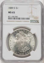 1889-S Morgan Dollar NGC MS65