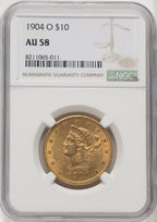 1904-O $10 Liberty Eagle NGC AU58 (177142212)
