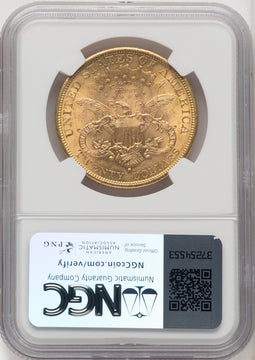1878-S $20 Liberty Double Eagle NGC MS63