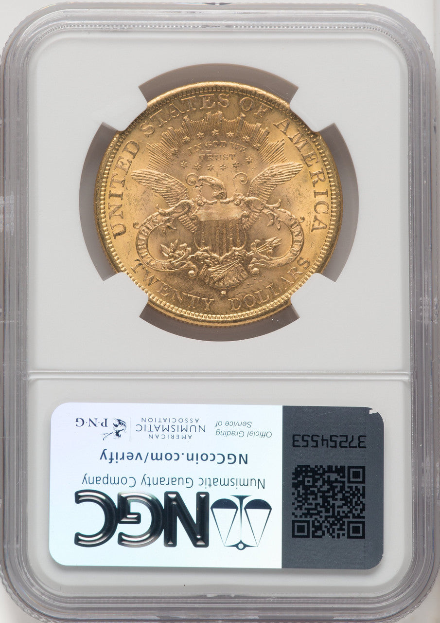 1878-S $20 Liberty Double Eagle NGC MS63