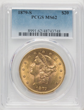 1879-S $20 Liberty Double Eagle PCGS MS62 (519844007)