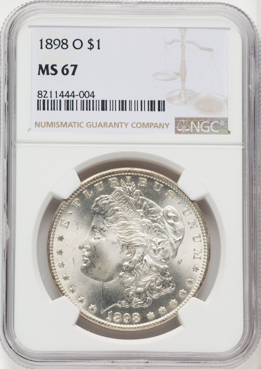 1898-O Morgan Dollar NGC MS67