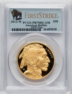 2012-W $50 One-Ounce Gold Buffalo NGC PF70