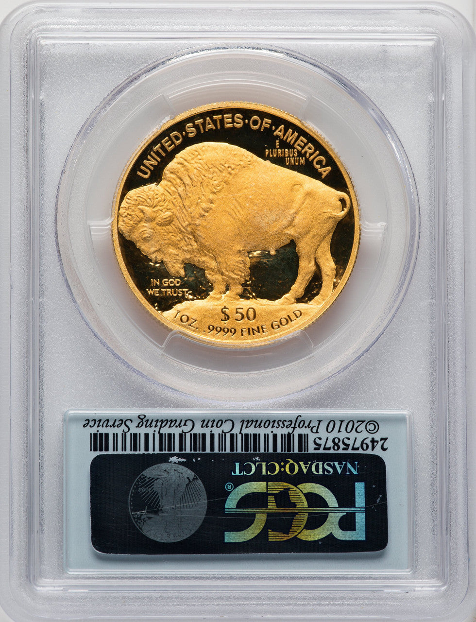 2012-W $50 One-Ounce Gold Buffalo First Strike PCGS PR70 (506708032)
