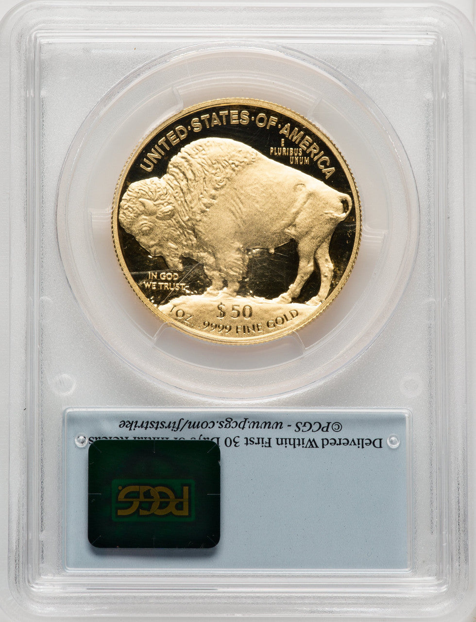 2015-W $50 One-Ounce Gold Buffalo First Strike PCGS PR70 (506708003)
