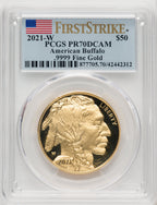 2021-W G$50 Gold Buffalo First Strike DCAM PCGS PR70 (506708009)