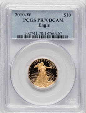 2010-W $10 Quarter-Ounce Gold Eagle PCGS PR70