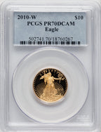2010-W $10 Quarter-Ounce Gold Eagle PCGS PR70