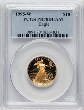 1995-W $10 Quarter-Ounce Gold Eagle PCGS PR70 (504884016)