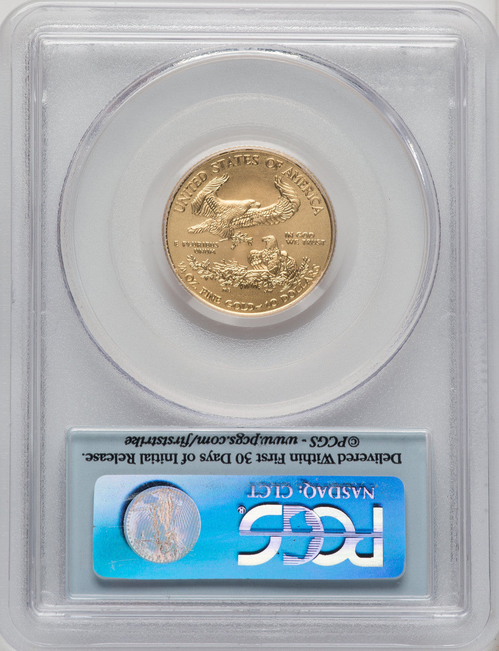 2010 $10 Quarter-Ounce Gold Eagle First Strike FS Flag PCGS MS70 (504884019)