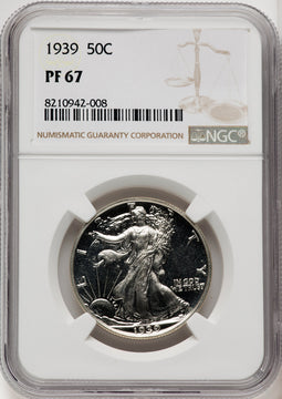 1939 50C Proof Walking Liberty Half Dollar NGC PR67 (769841007)