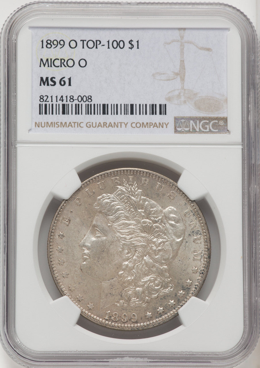 1899-O Micro O Morgan Dollar NGC MS61