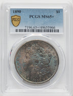 1890 Morgan Dollar PCGS MS65+