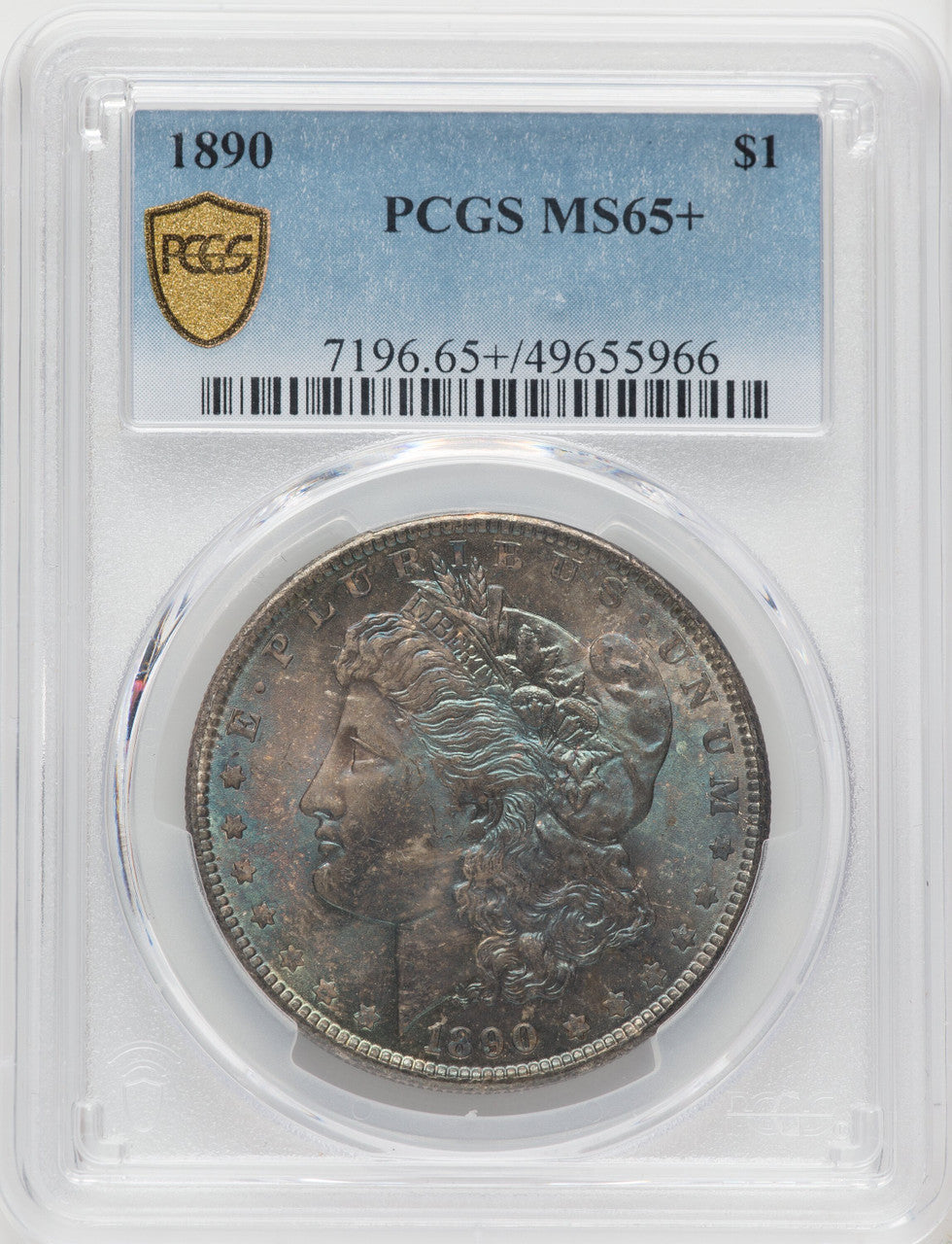 1890 Morgan Dollar PCGS MS65+