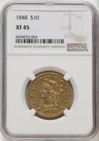 1848 $10 Liberty Eagle NGC XF45
