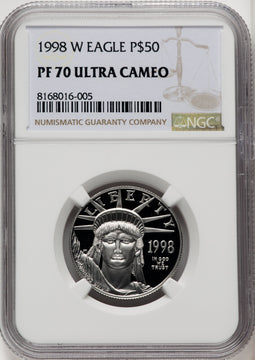 1998-W $50 Half-Ounce Platinum Eagle NGC PF70 (519548149)