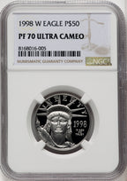 1998-W $50 Half-Ounce Platinum Eagle NGC PF70 (519548149)