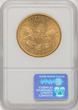 1866-S $20 MOTTO Liberty Double Eagle NGC AU55 (769135001)